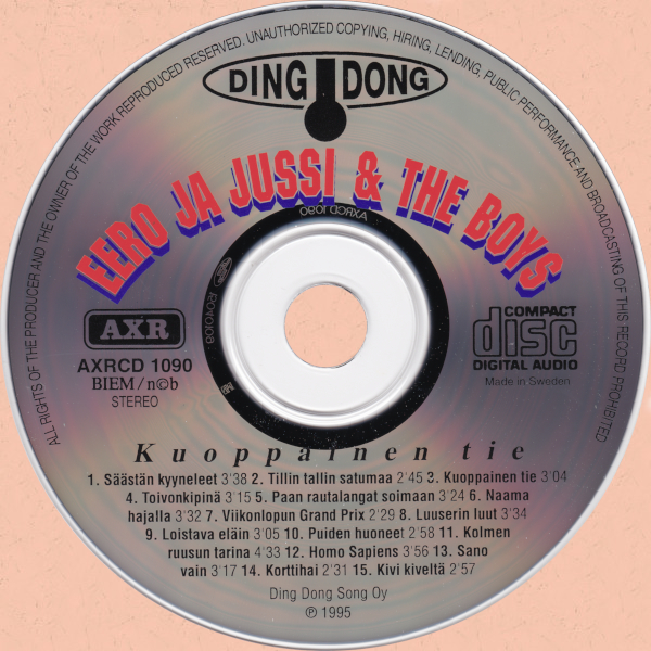 Kuoppainen tie - cd