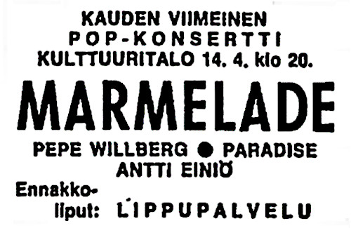 Marmelade 14.4.1969